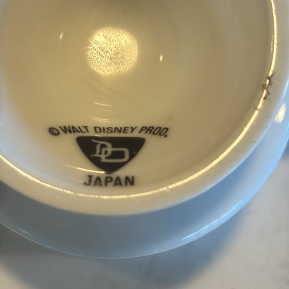 Vintage Pedestal Mickey Mouse Coffee Tee Mug Yellow Trim Walt Disney Pro… - Picture 6 of 7